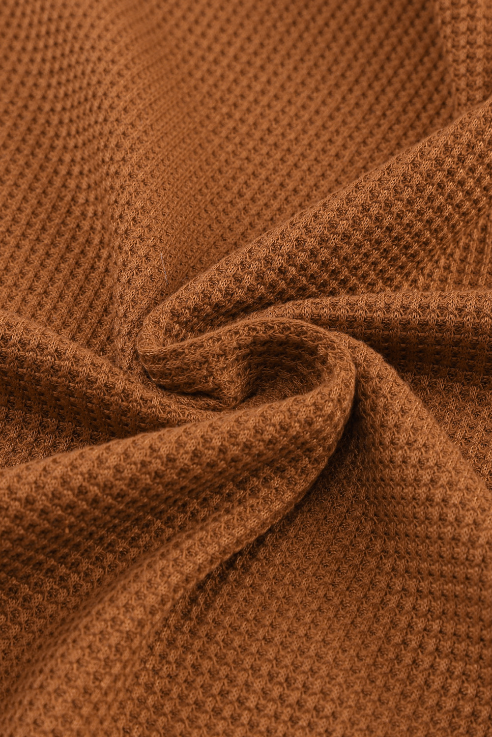 Smoke Gray Textured Round Neck Long Sleeve Top - loveforevers