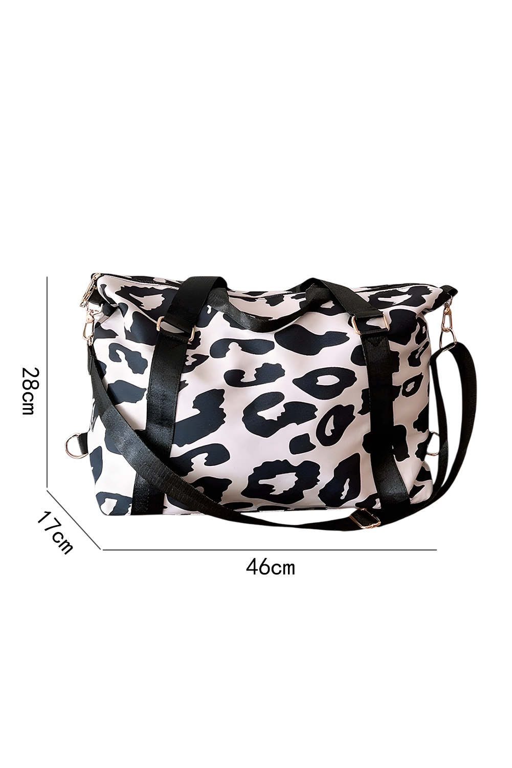 Bright Pink Leopard Print Large Travel Bag - loveforevers