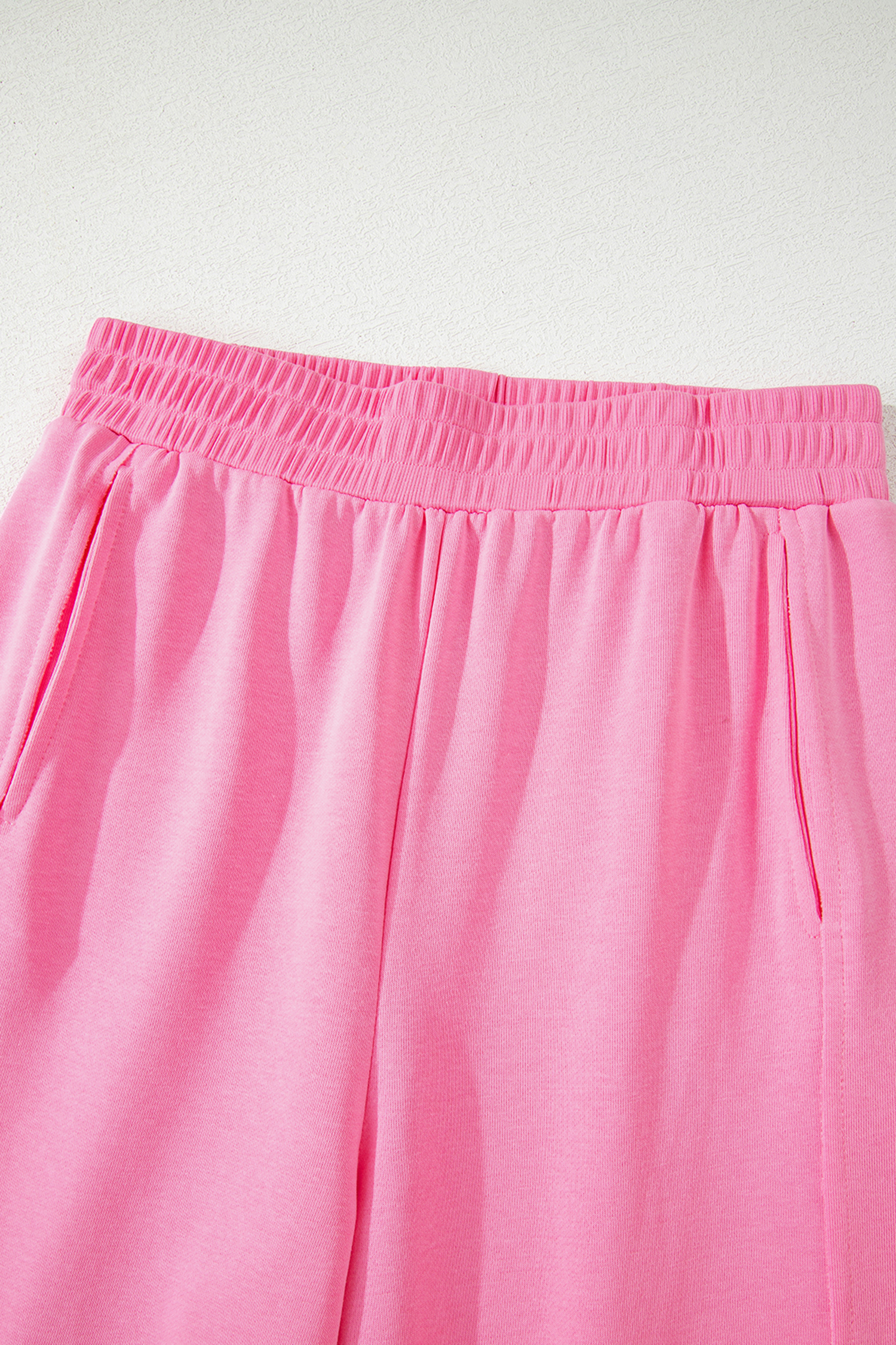 Sachet Pink Slim Ribbed Tank Top and Sweatpants Set - loveforevers