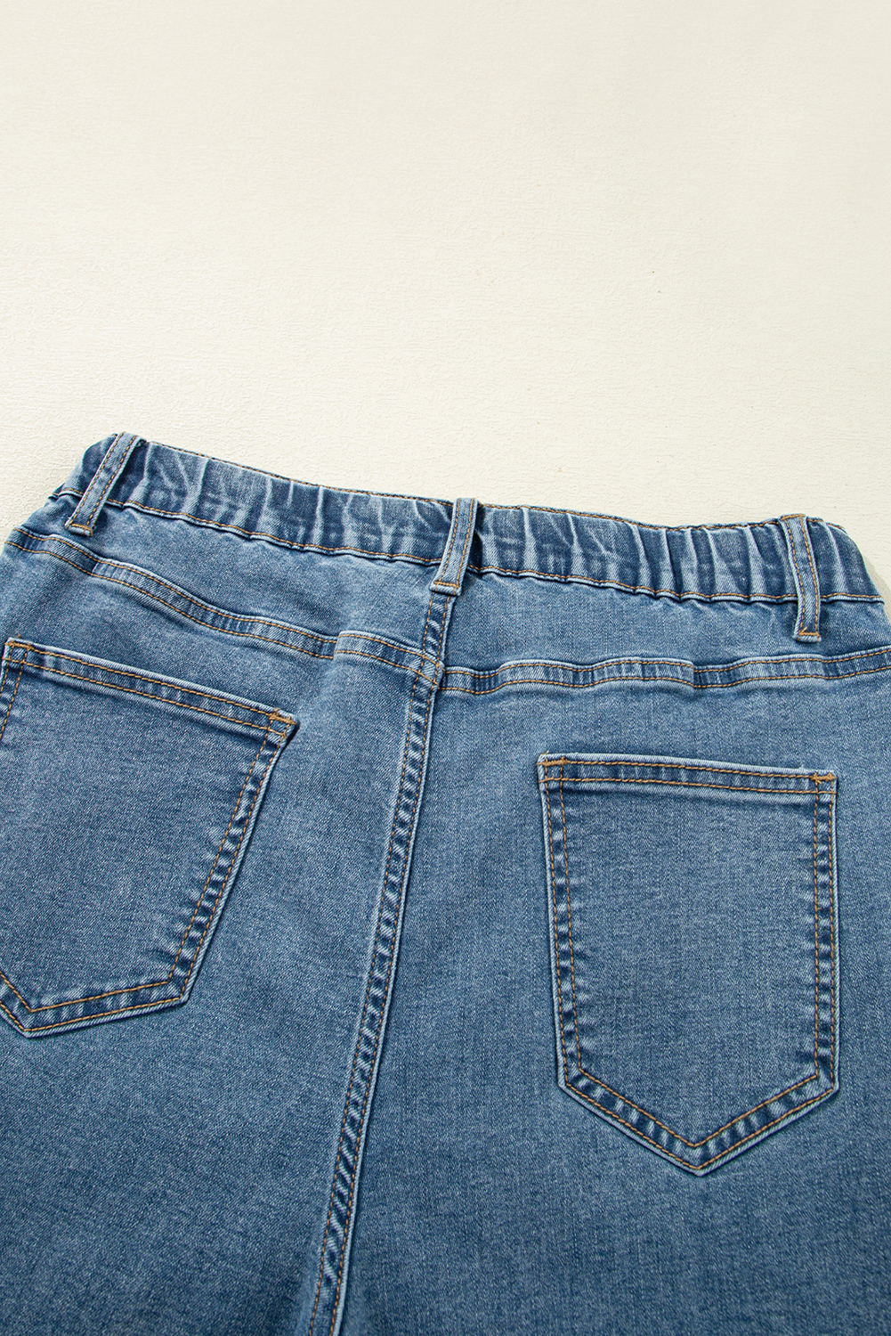 Dusk Blue Medium Wash Super Wide Leg Denim Pants - loveforevers