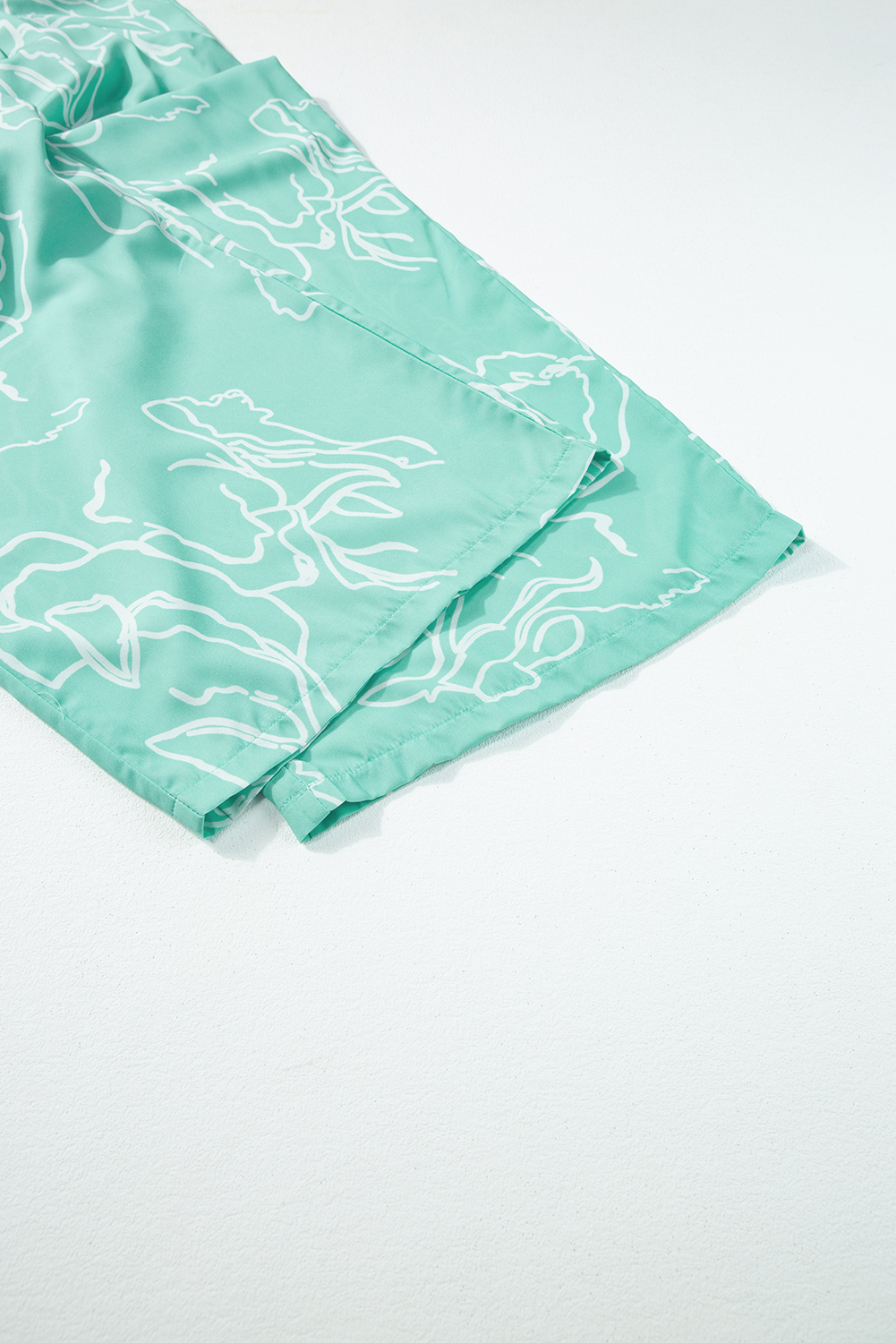 Moonlight Jade Printed Bib Wide Leg Overall - loveforevers