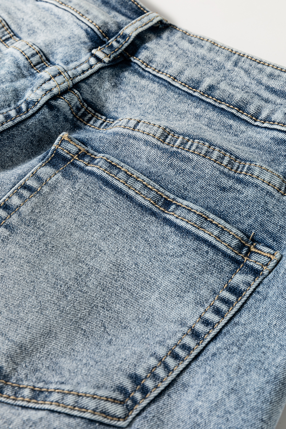 Myosotis High Rise Button Zip Fly Medium Wash Jeans - loveforevers