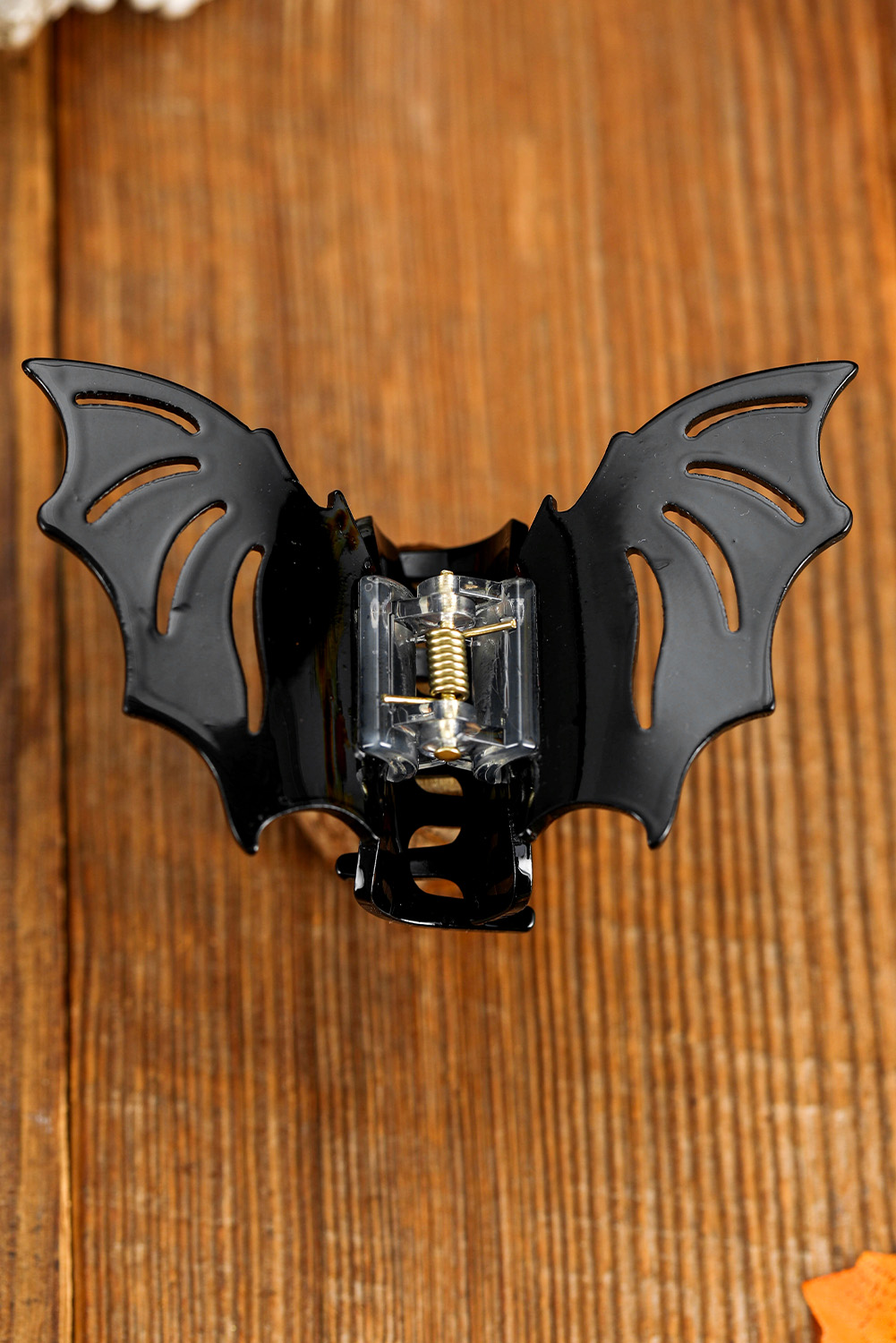 Black Halloween Bat Shape Hair Claw Clip - loveforevers