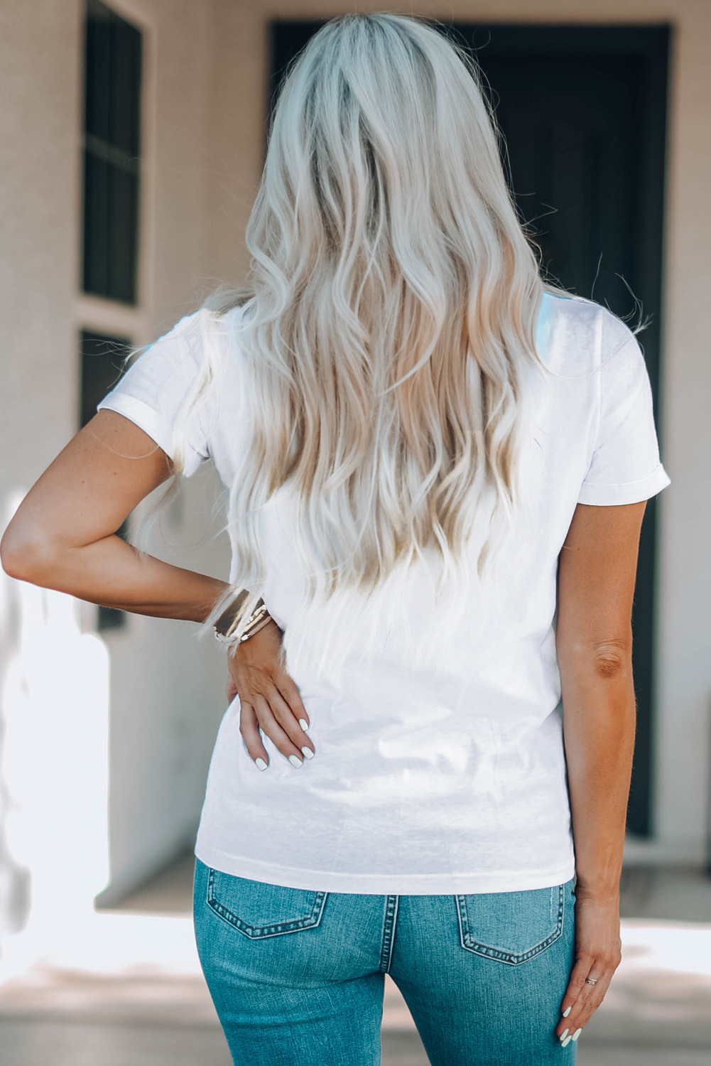 Pink Bow Cherry Print Crew Neck Casual T Shirt - loveforevers