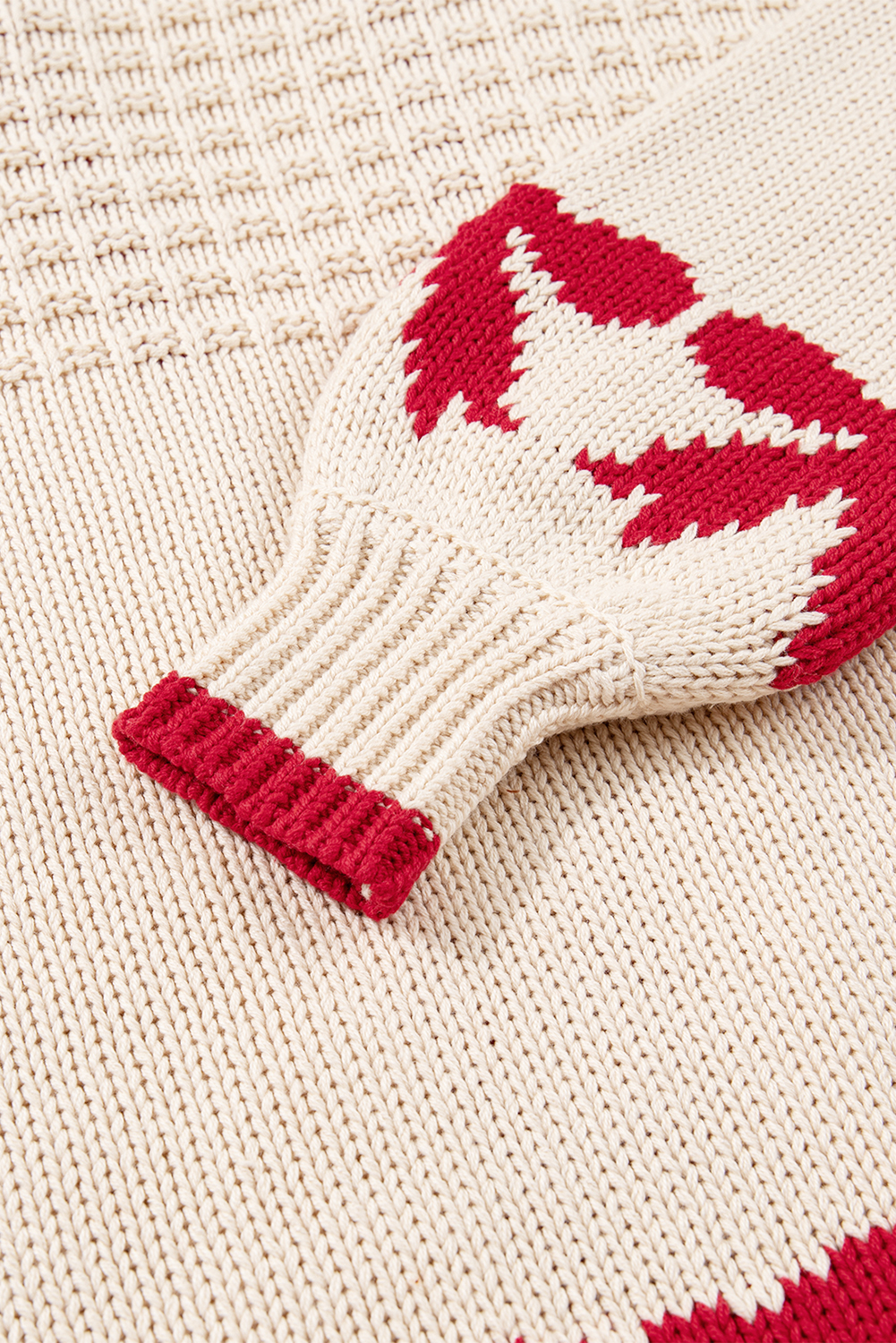 Apricot Bow Pattern Textured Open Front Baggy Cardigan - loveforevers