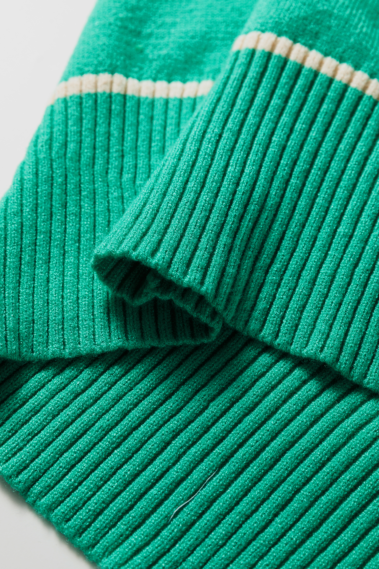 Sea Green Contrast Detail Drop Shoulder Baggy Sweater - loveforevers