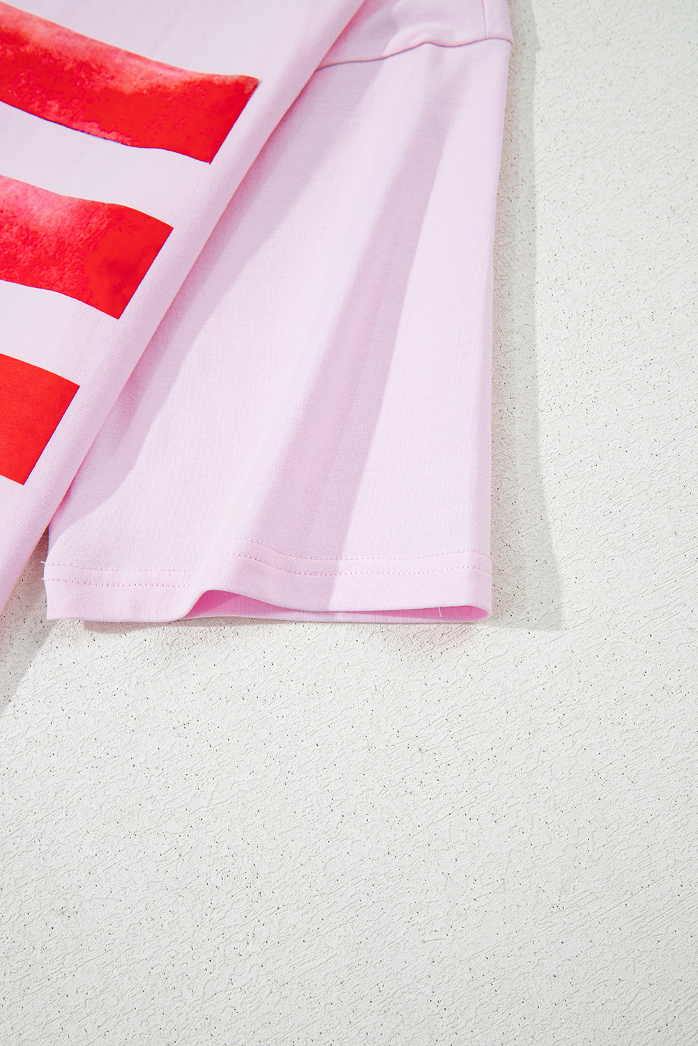 Myosotis Flag Bow Graphic Crewneck Tee - loveforevers