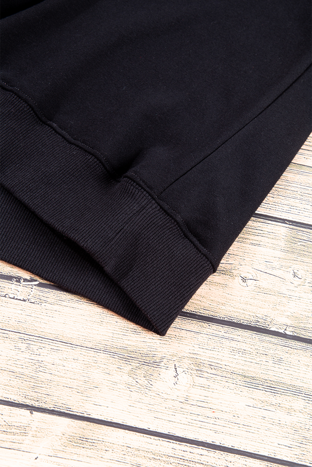 Navy Blue Plain Drop Shoulder Crewneck Pullover Sweatshirt - loveforevers