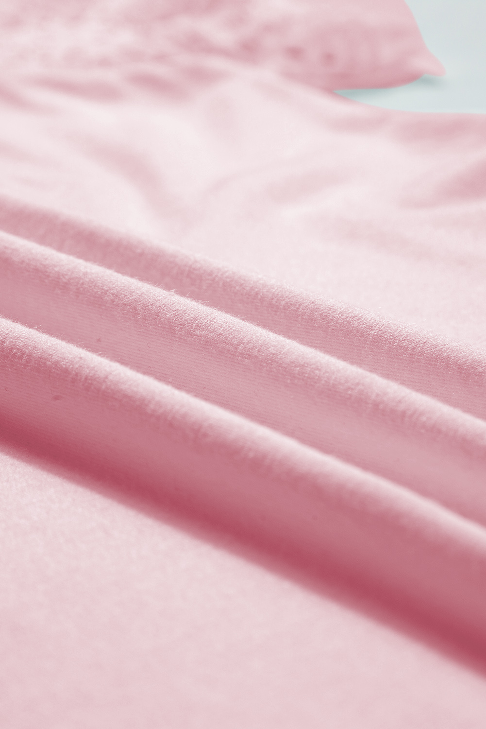 Pink Seamed Detail Contrast Lace Raglan Sleeve Tee - loveforevers