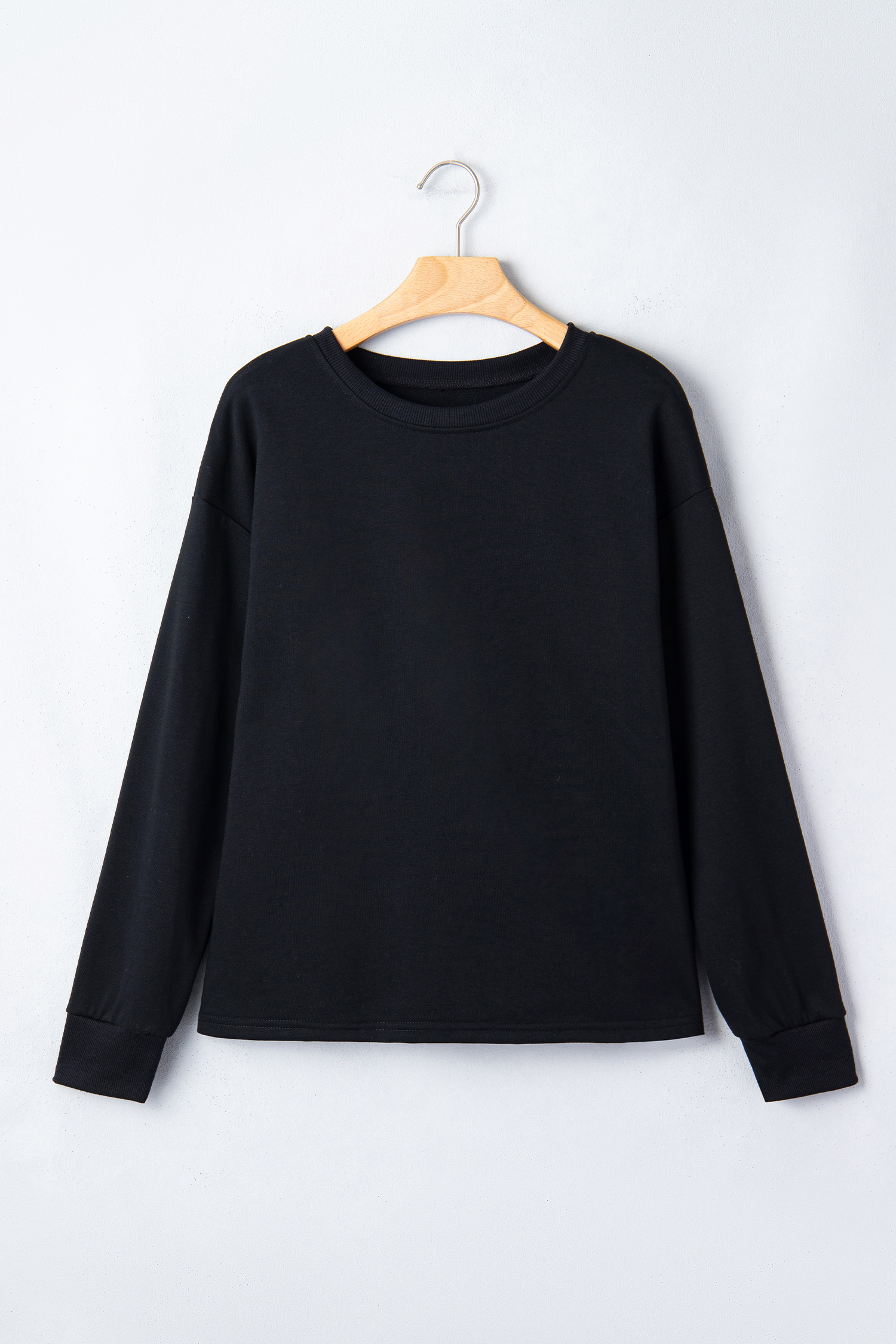 White LUCKY Clover Embroidered Long Sleeve Top - loveforevers