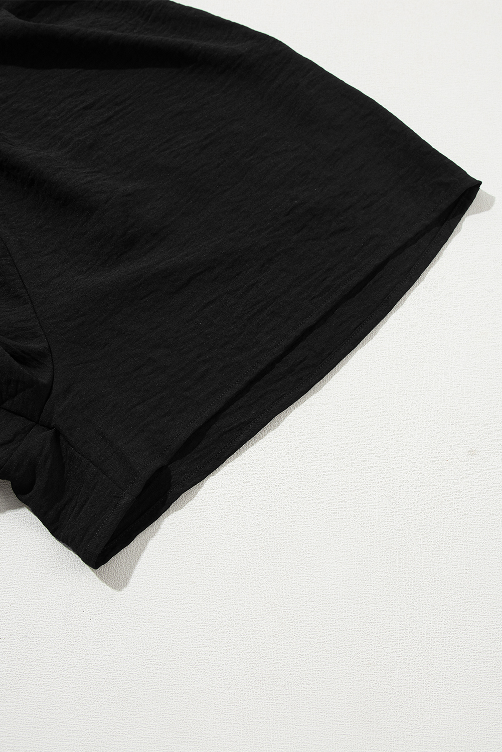 Black Half Button Collared Loose Romper - loveforevers