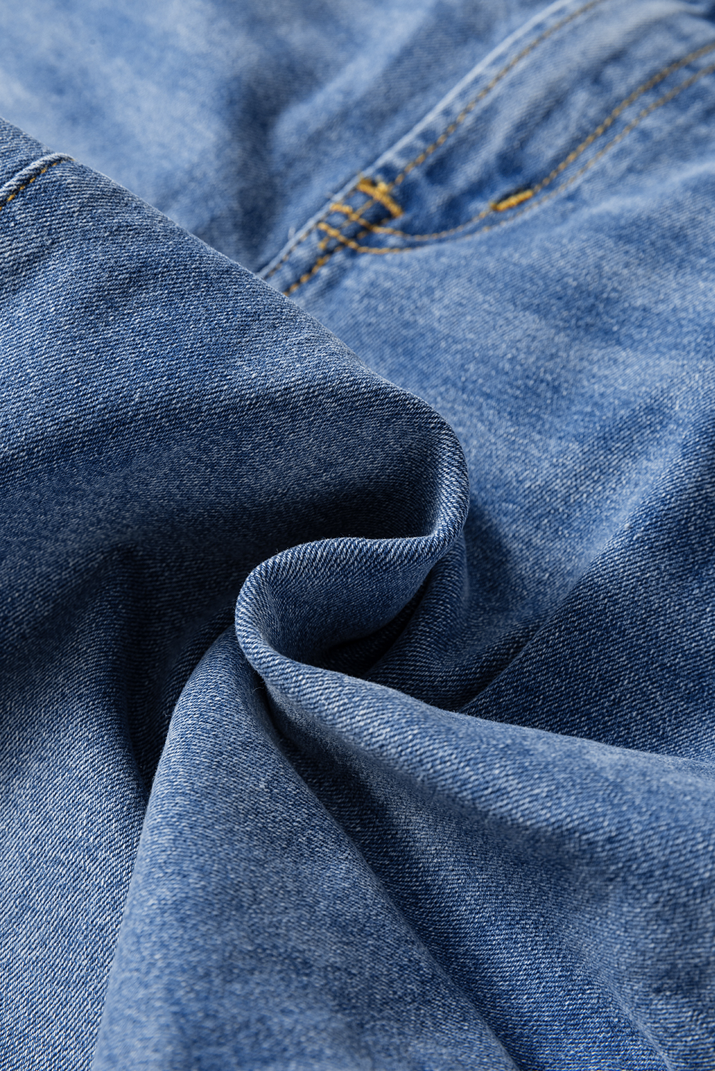 Real Teal Raw Hem Unique Cuffs Straight High Rise Loose Jeans - loveforevers