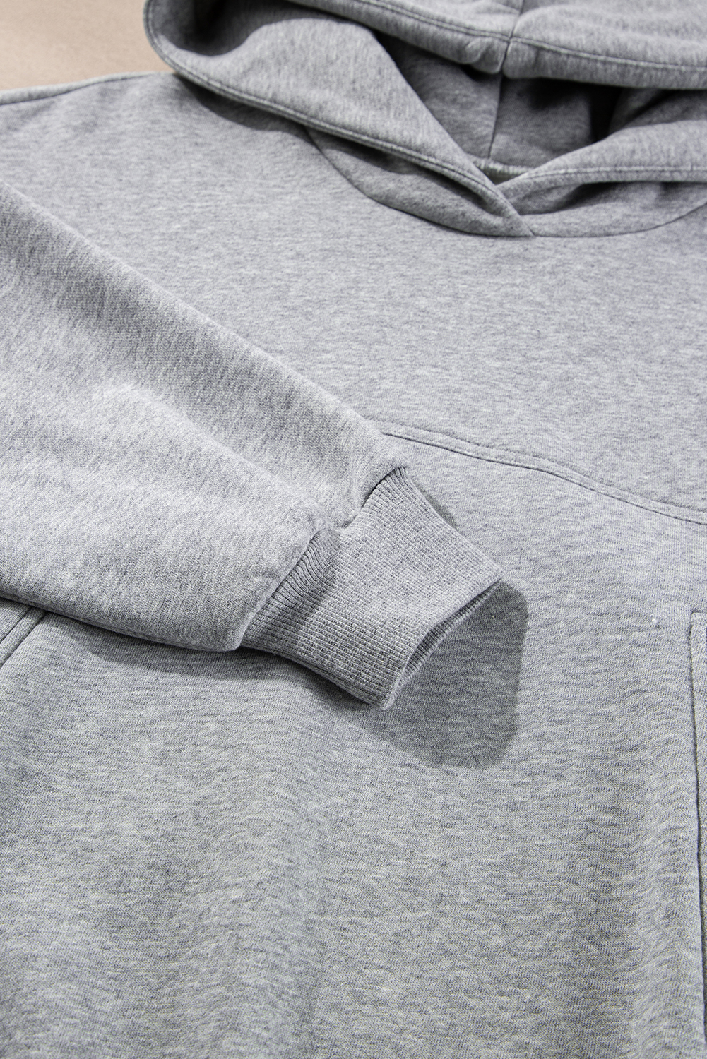 Navy Blue Solid Exposed Seams Hoodie and Joggers Activewear Set - loveforevers