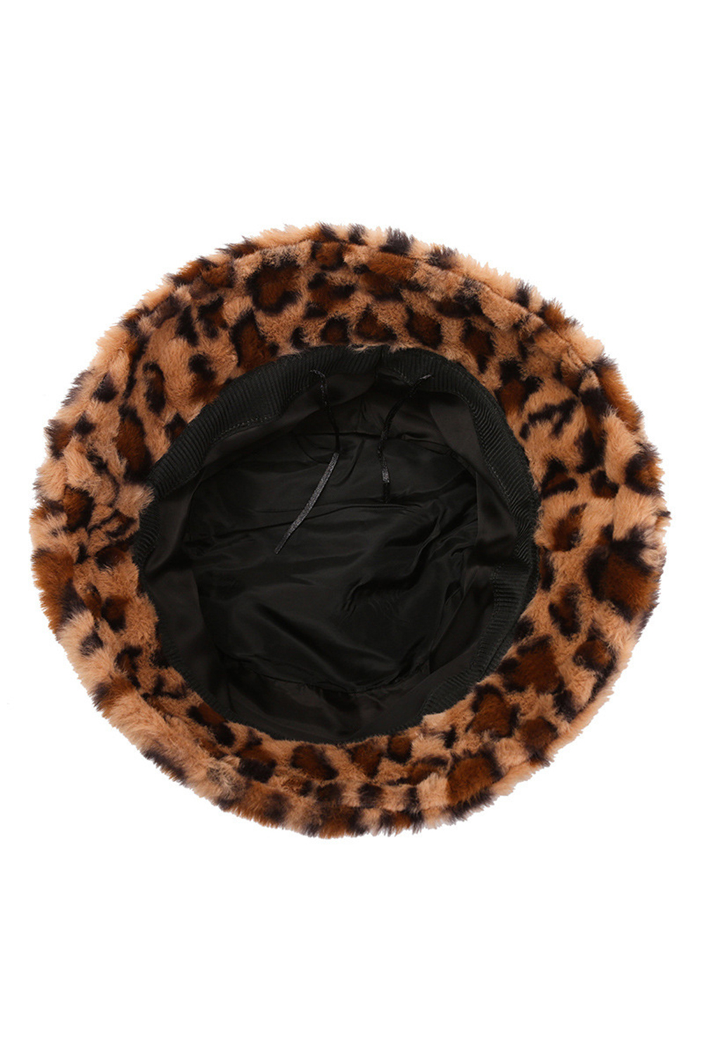 Thai Curry Leopard Plush Wide Brim Winter Fishman Hat - loveforevers