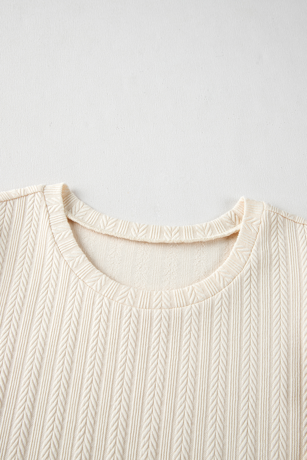 Apricot Polka Dot Mesh Puff Sleeve Textured Blouse - loveforevers