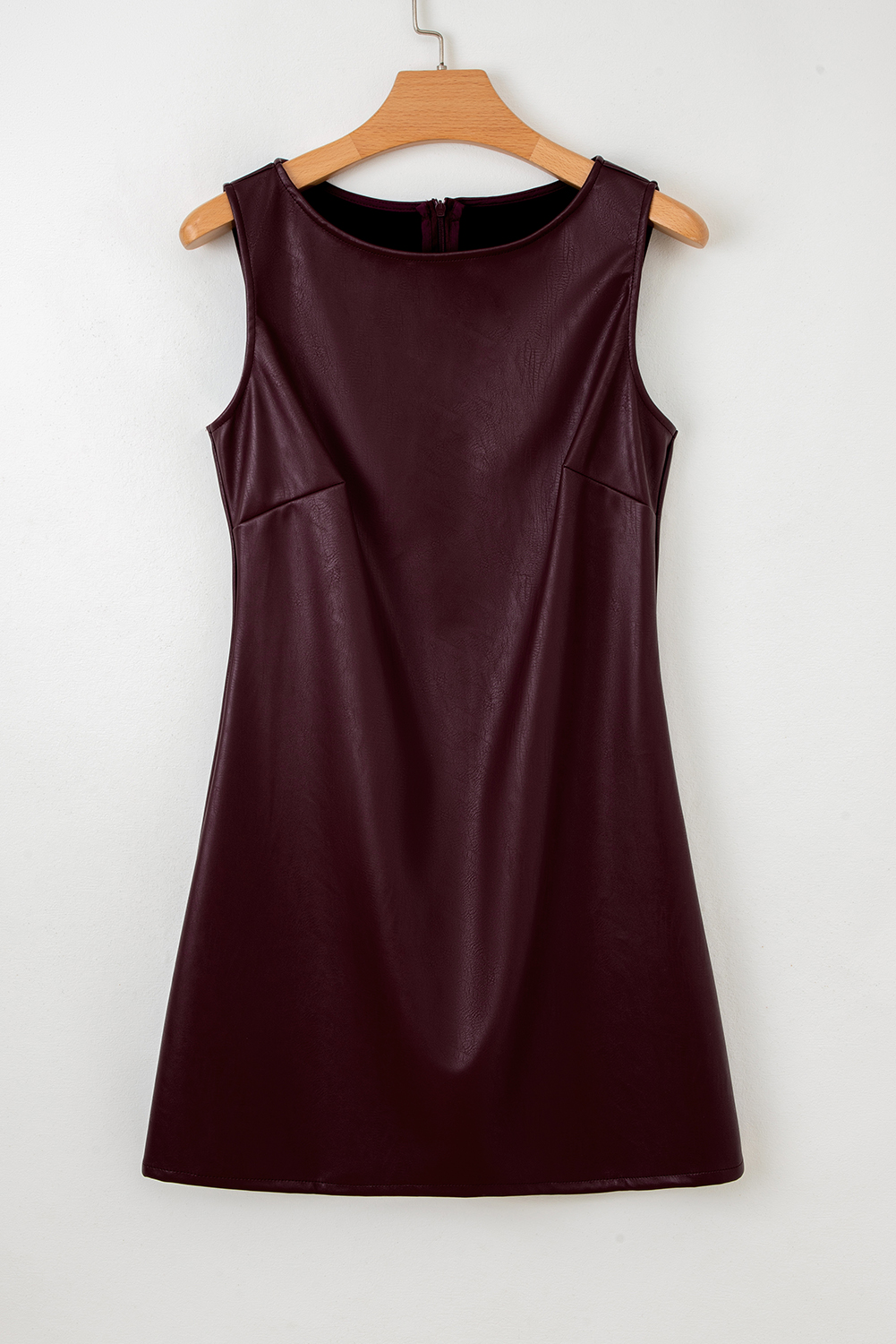 Wild Ginger  Vegan Leather Sleeveless Mini Dress - loveforevers