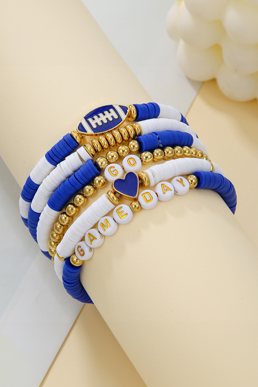 Dark Blue GAME DAY Multilayer Beading Bracelet - loveforevers