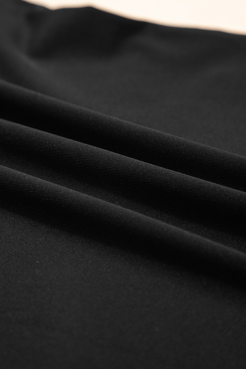 Black Crisscross Boat Neck Long Sleeve Slim Top - loveforevers