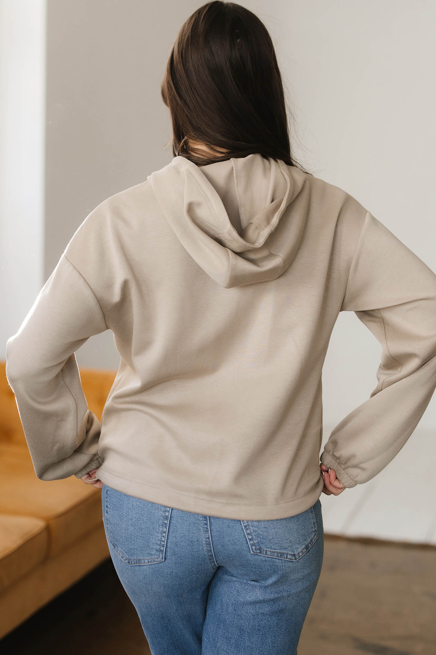 Goat Contrast Bow Embroidered Zip Up Jacket Hoodie - loveforevers