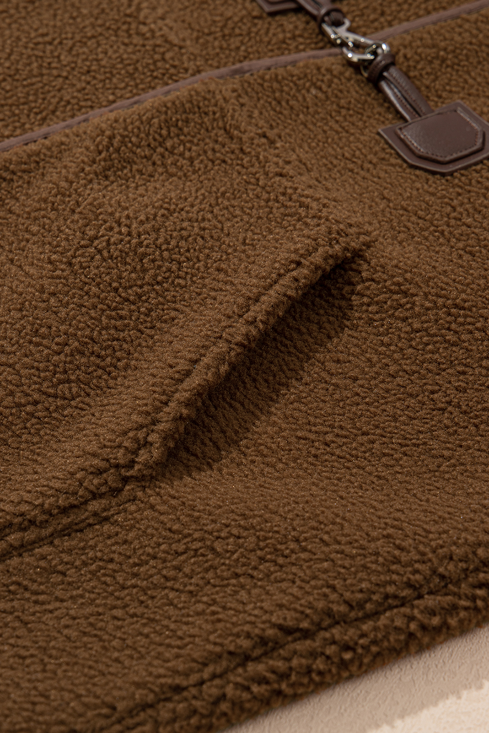 Apricot Toggle Button Teddy Coat - loveforevers