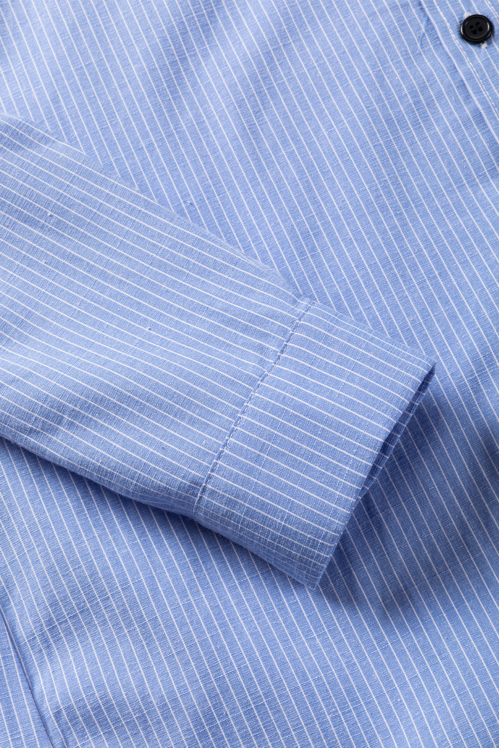 DEAR-LOVER Stripe Roll-tab Sleeve Pocketed Long Shirt - loveforevers