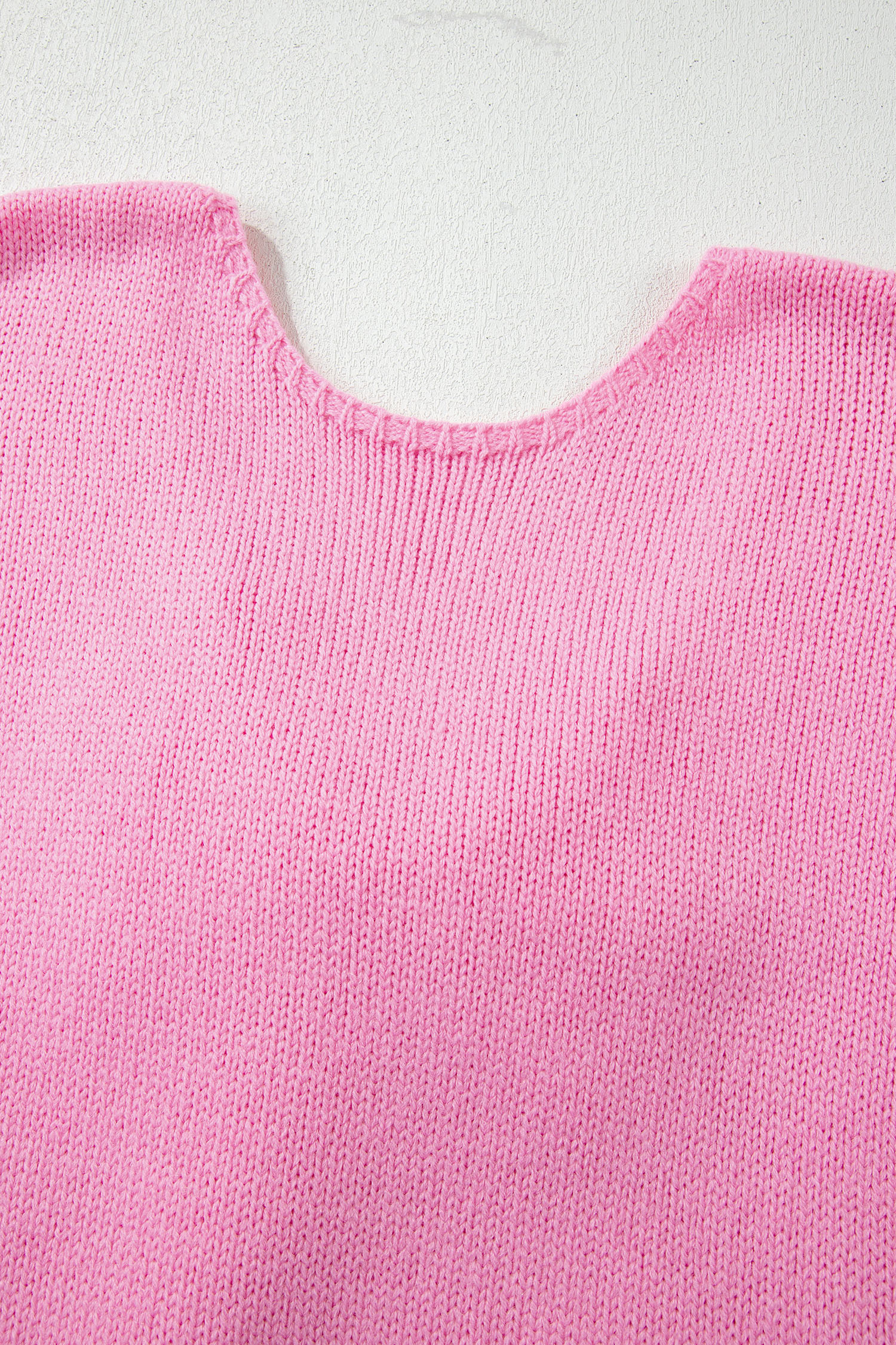 Bonbon Festive Bow Backless Bubble Sleeve Sweater - loveforevers