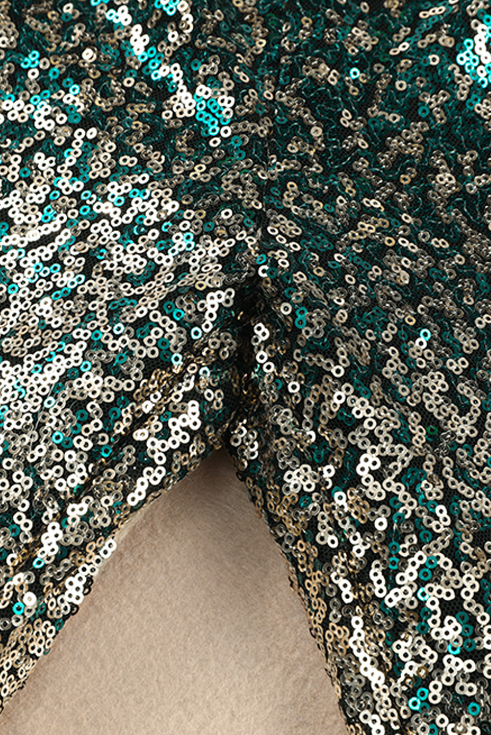 Green Black&Gold Gradient Sequined Pants - loveforevers