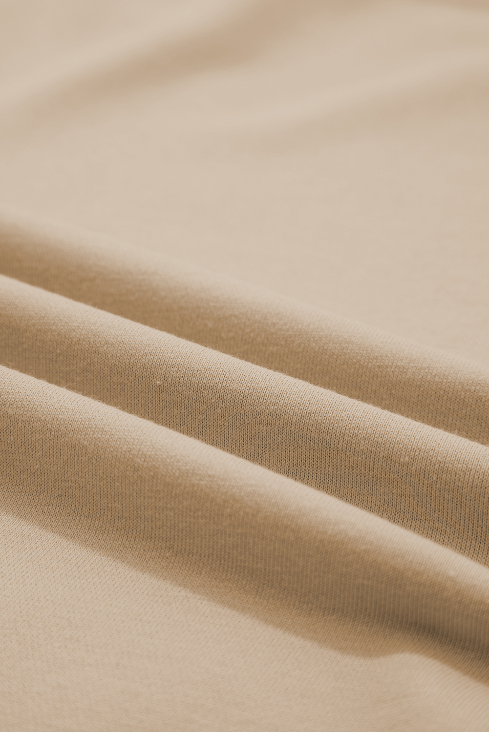 Parchment Raw Edge Exposed Seam Raglan Sleeve Side Slit Sweatshirt - loveforevers