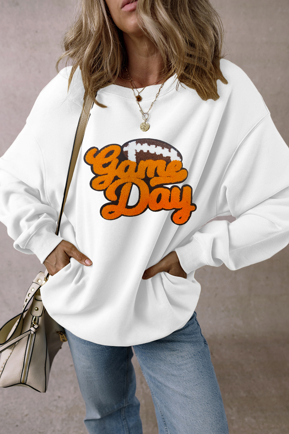 Parchment Shimmering Turkey Pattern Thanksgiving Holiday Sweatshirt - loveforevers