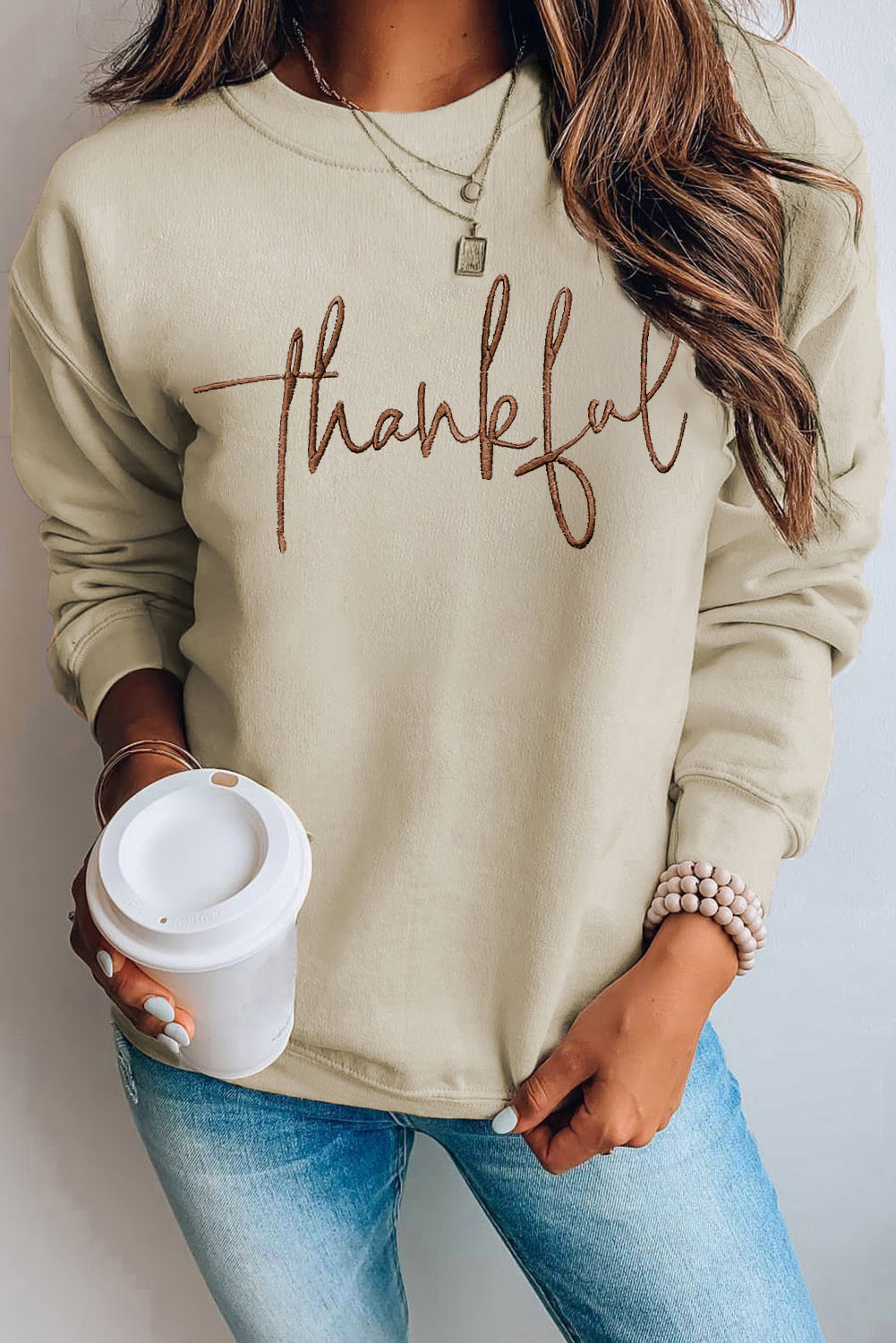 Parchment Shimmering Turkey Pattern Thanksgiving Holiday Sweatshirt - loveforevers