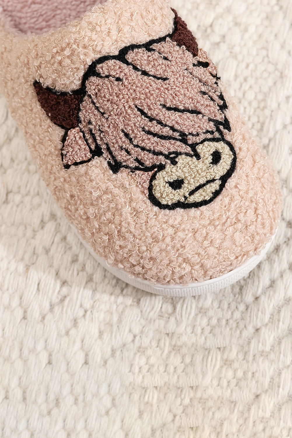 Parchment Cartoon Animal Plush Slippers - loveforevers