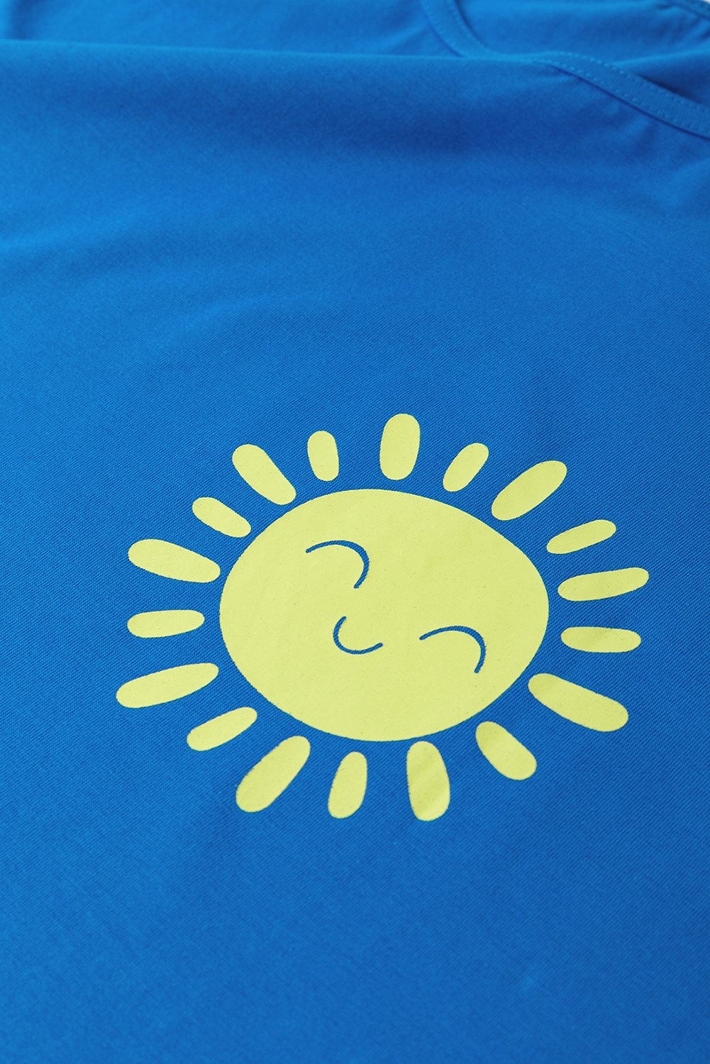 Blue Sun Graphic Casual Tank Top - loveforevers
