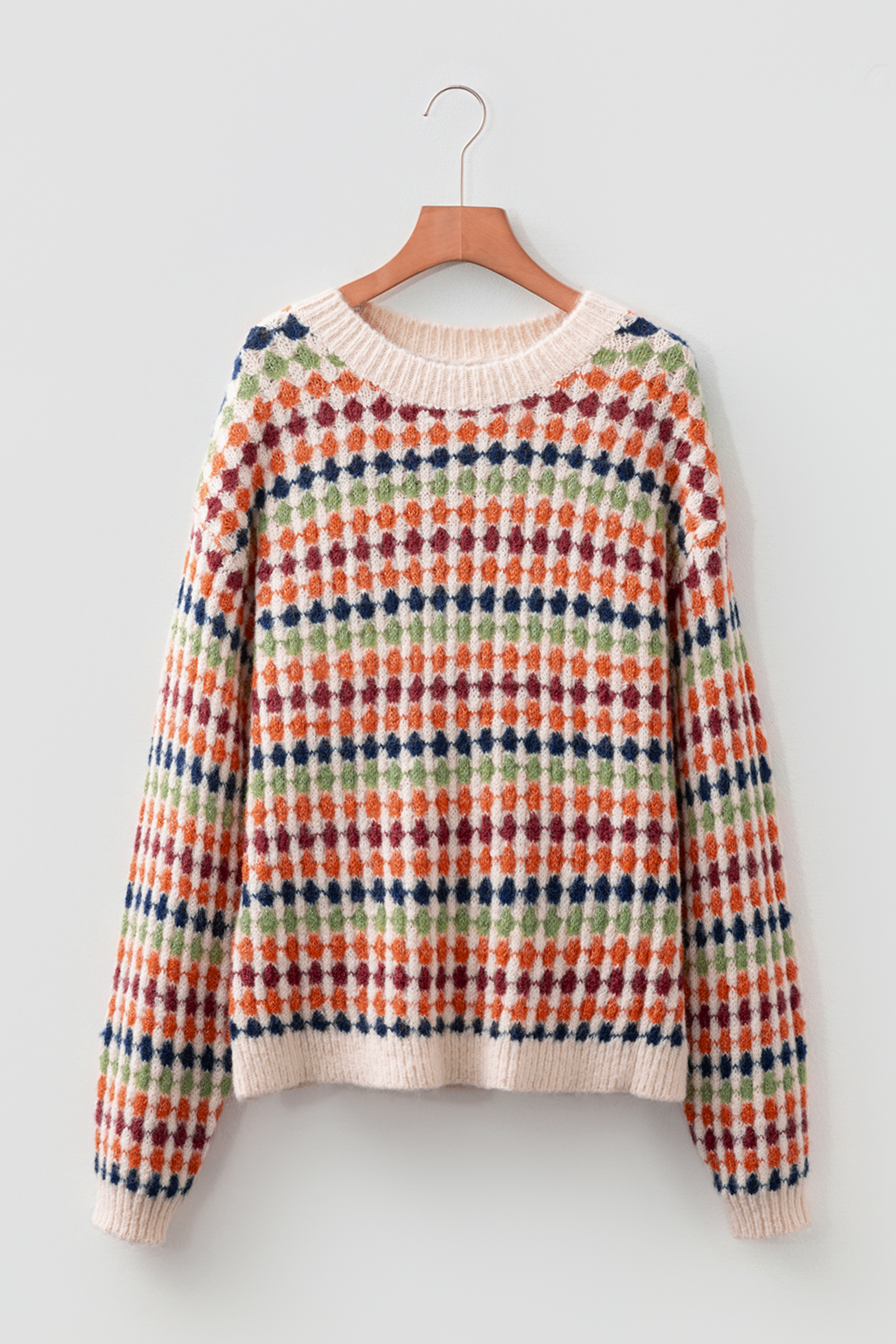 Gray Dotty Pattern Knit Button Front V Neck Sweater Cardigan - loveforevers