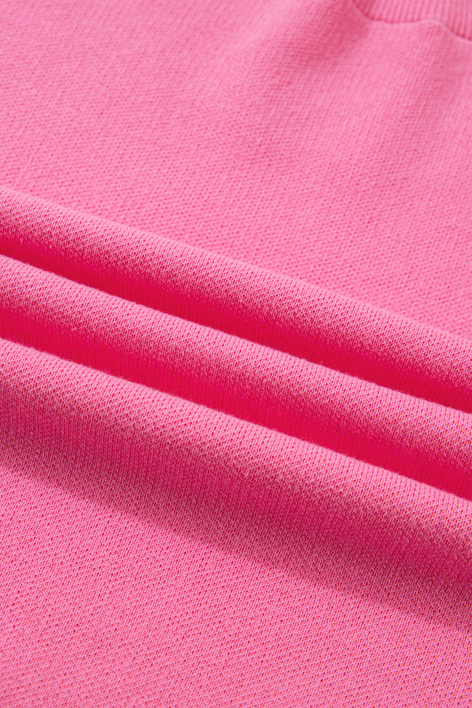 Sachet Pink Big Ribbon Bow Print Contrast Stitch Trim Drop Shoulder Sweater - loveforevers