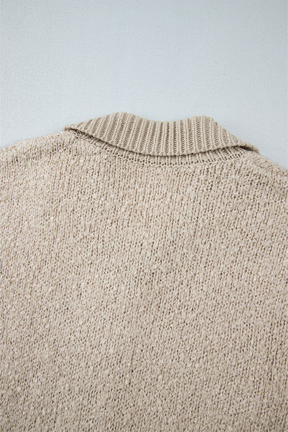 Jet Stream Collared Drop Shoulder Button Up Cardigan with Pocket - loveforevers