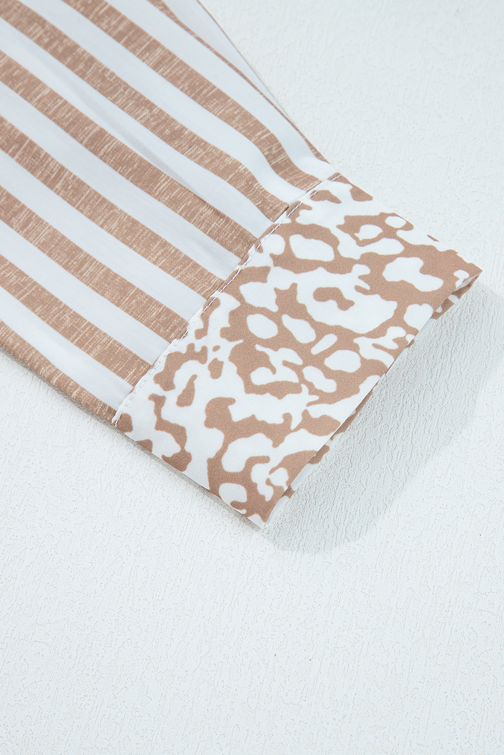 Sky Blue Leopard Striped Western Casual Shirt - loveforevers