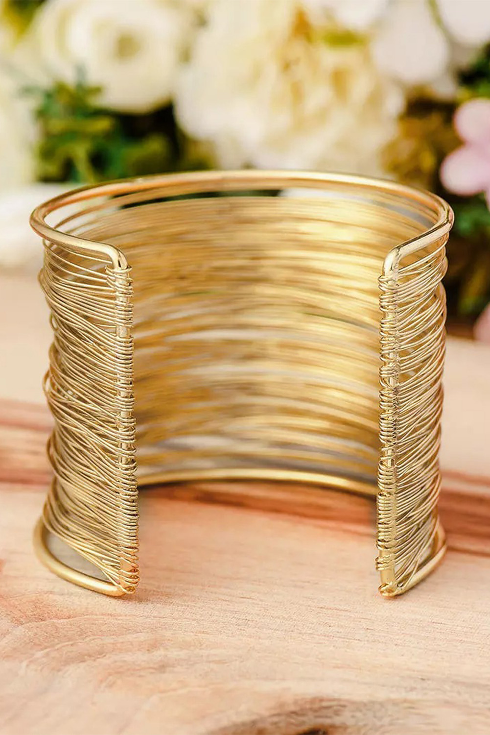 Gold Luxury Heavy Metal High Quality Open Wire Bracelet - loveforevers