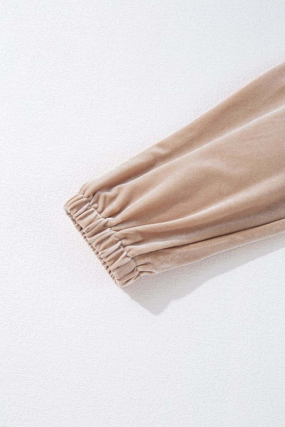 Parchment Velvet Zipped Top and Joggers Two Piece Set - loveforevers