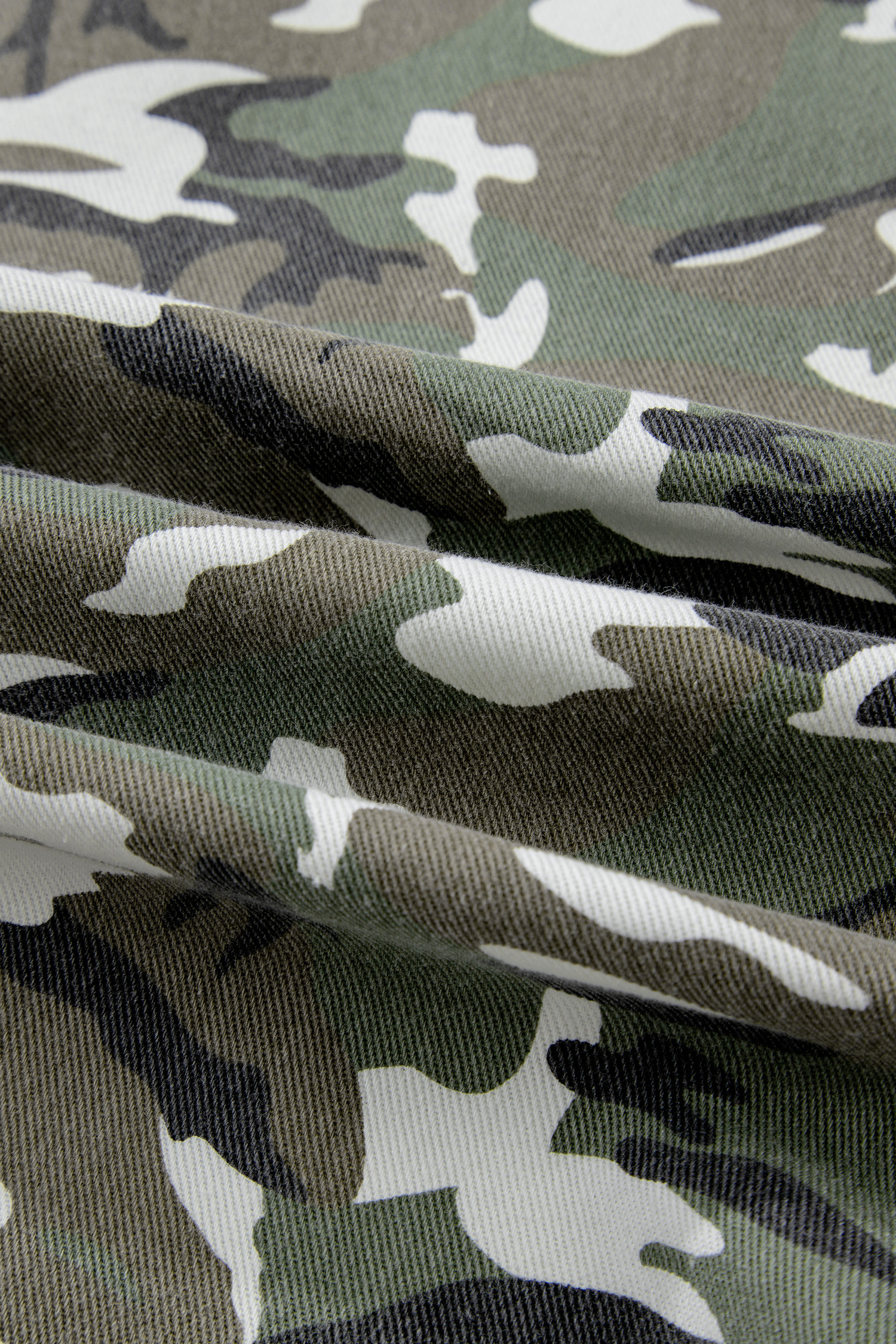 Green Camo Chest Pockets Loose Jean Jacket - loveforevers
