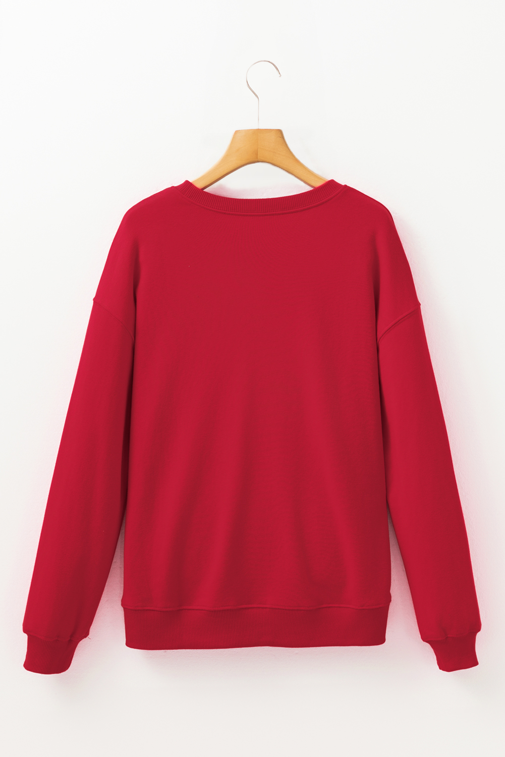 Red SANTA BABY Embroidered Crewneck Christmas Sweatshirt - loveforevers