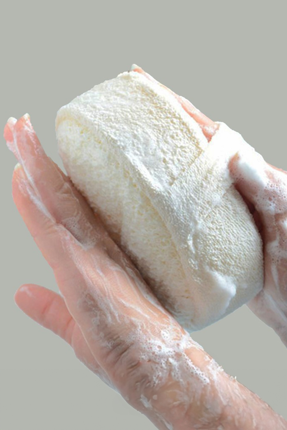 White Natural Loofah Sponge Bath Ball Shower Massage Brush - loveforevers