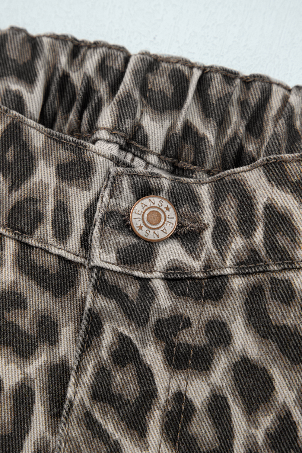Yellow Leopard Straight Loose Leg Jeans - loveforevers