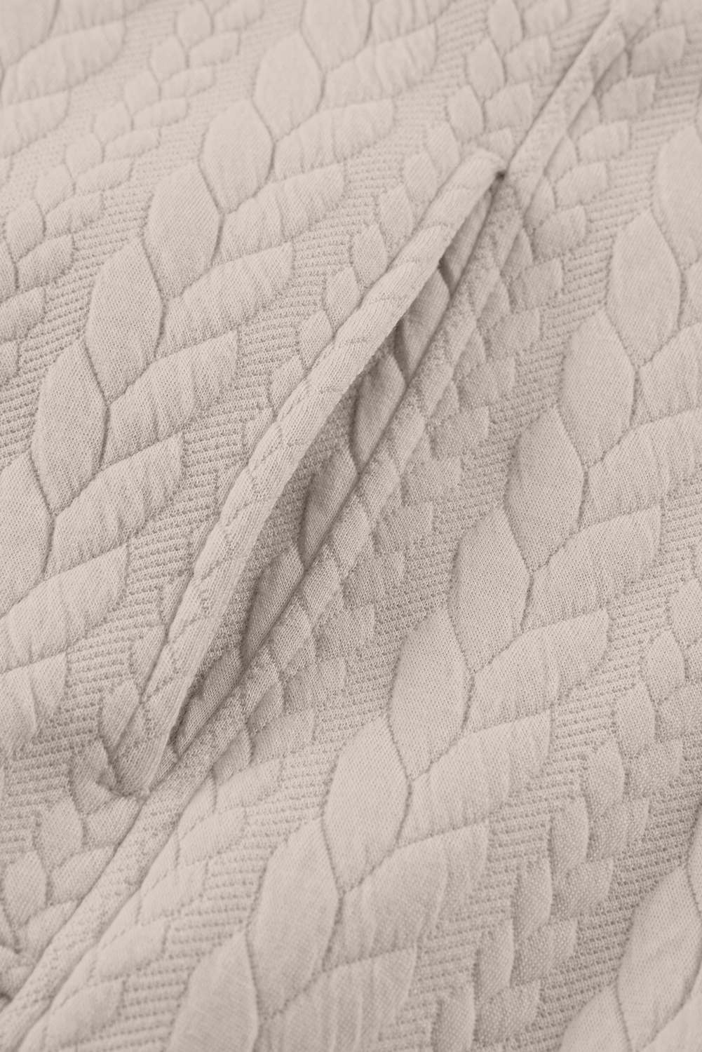 Smoke Gray Cable Textured Baggy Solid Hoodie - loveforevers