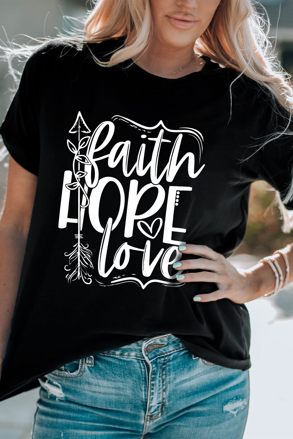 Khaki Valentines Multi Pattern Heart Shape Graphic T Shirt - loveforevers