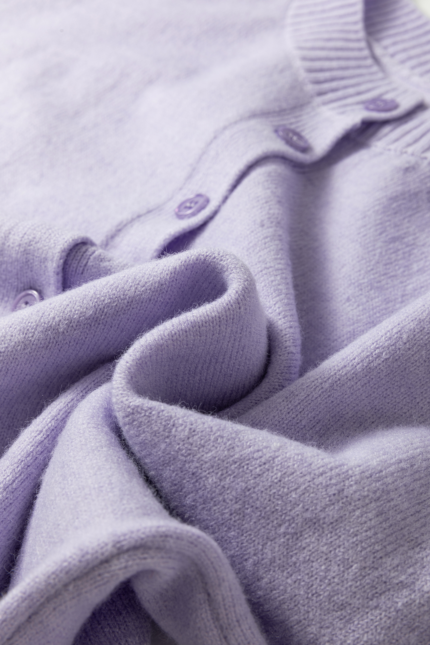Lavendula 3/4 Sleeve Boxy Knit Button Down Sweater Cardigan - loveforevers