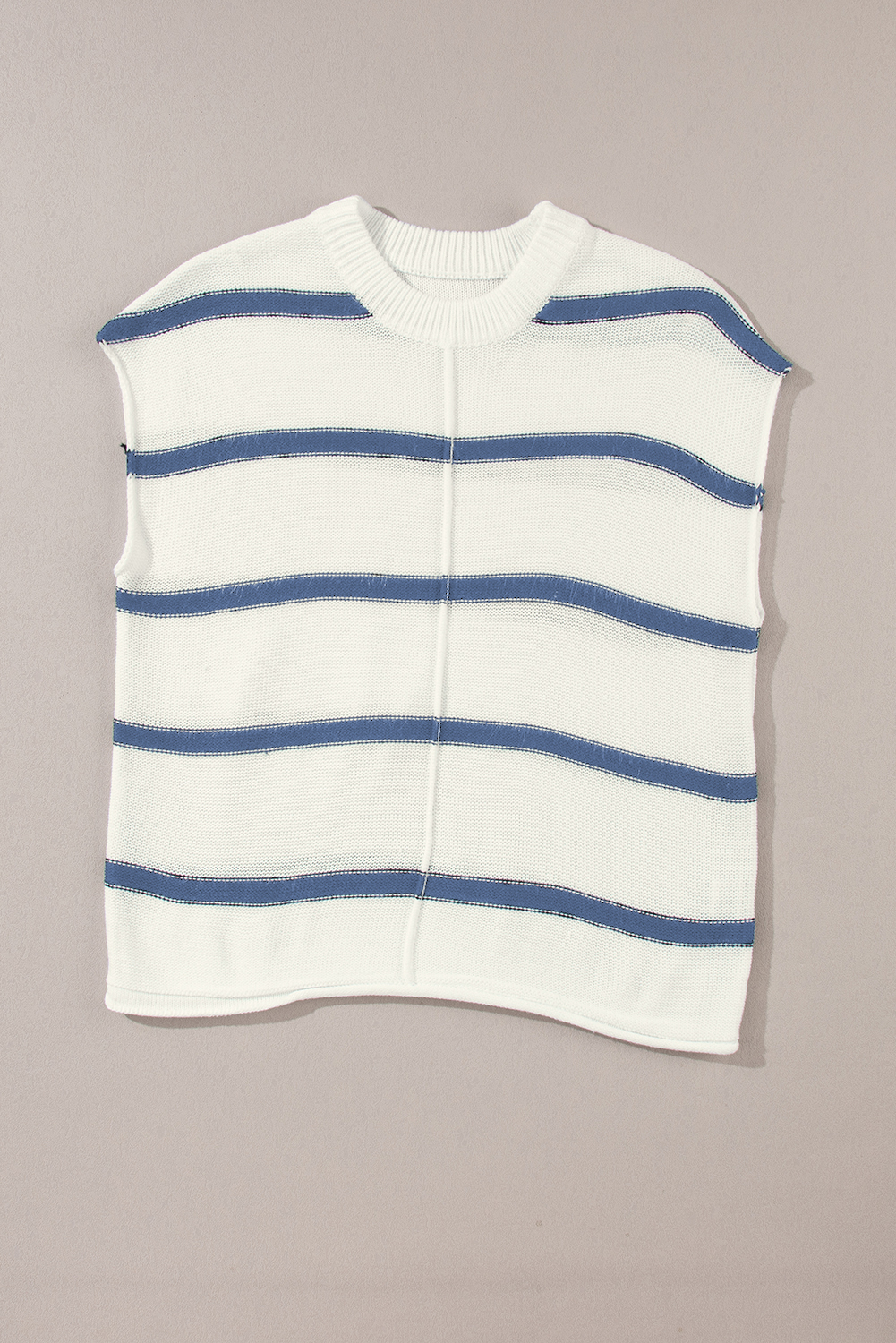 Blue Striped Batwing Sleeve Sweater Tee - loveforevers