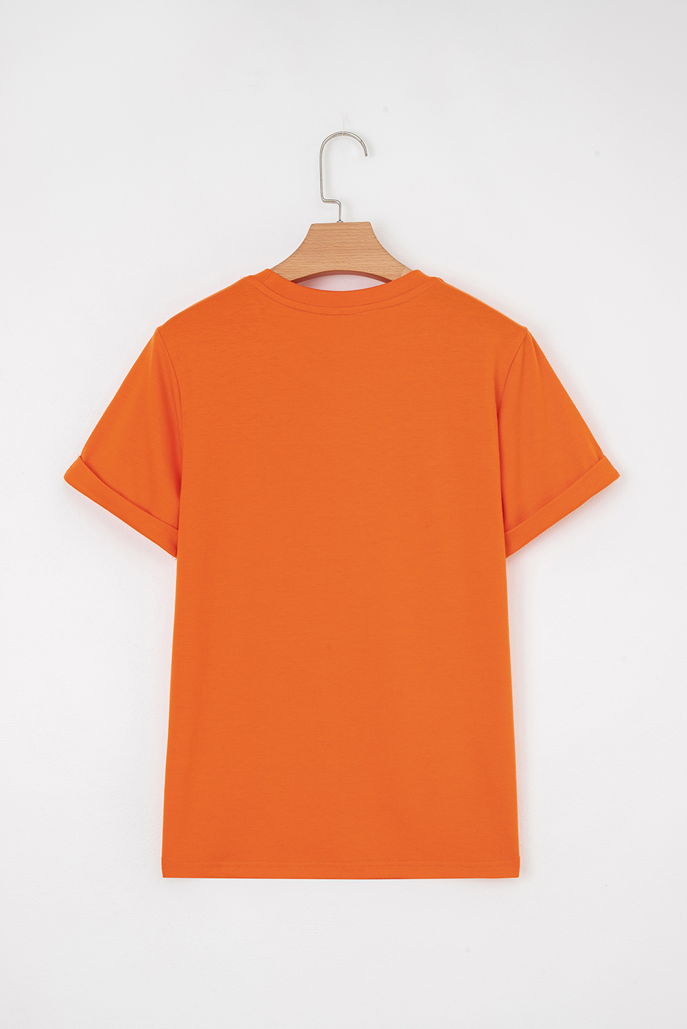 Khaki Casual Plain Crew Neck Tee - loveforevers