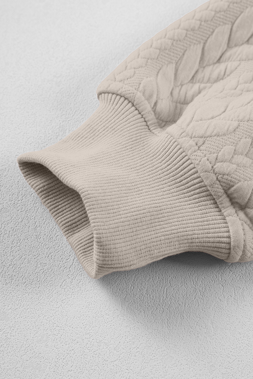 Smoke Gray Cable Textured Baggy Solid Hoodie - loveforevers