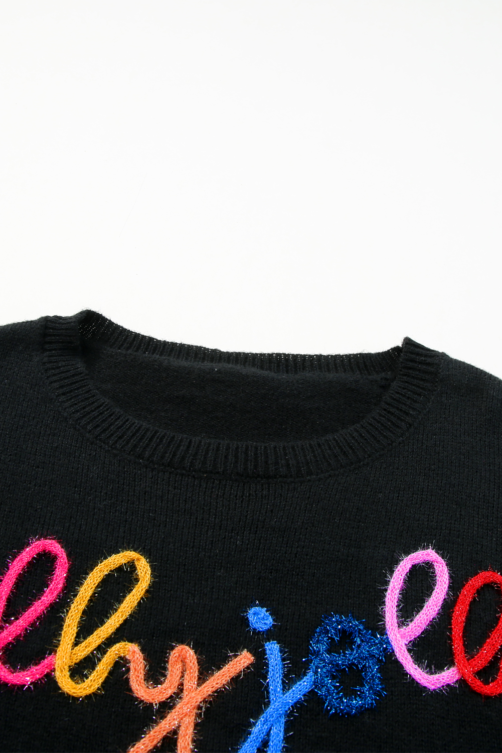 White Merry & Bright Round Neck Casual Sweater - loveforevers