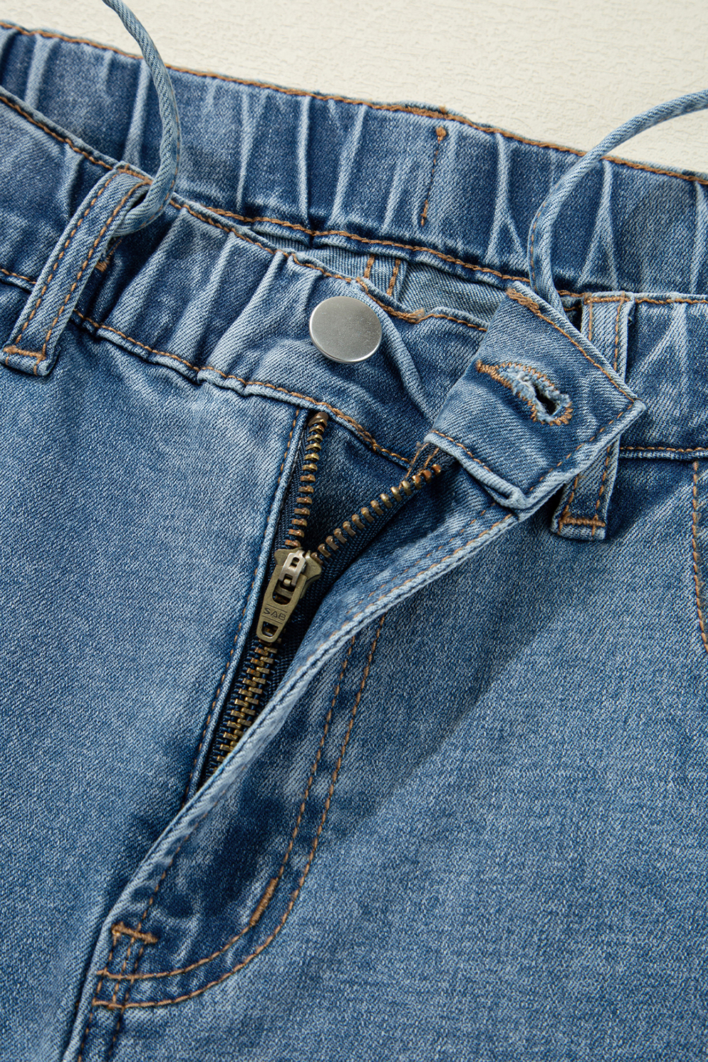 Dusk Blue Medium Wash Super Wide Leg Denim Pants - loveforevers